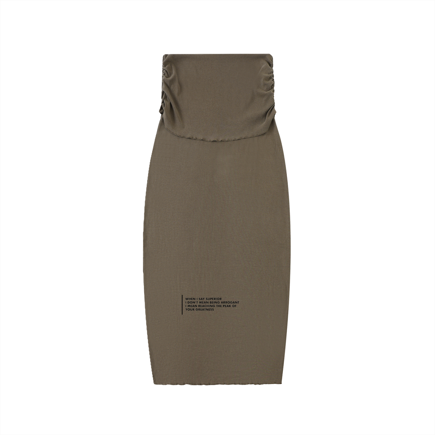 Dyed Washed Straight Hip-Hugging Slim Maxi Skirt