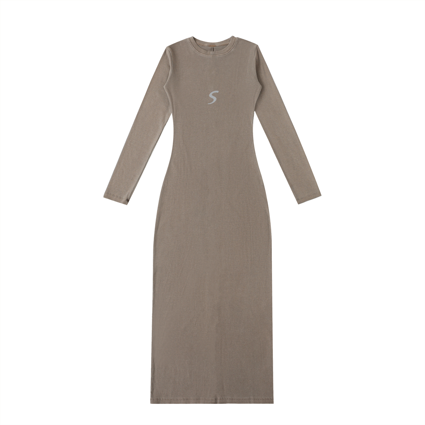 Dyed Washed Slit Maxi Dress