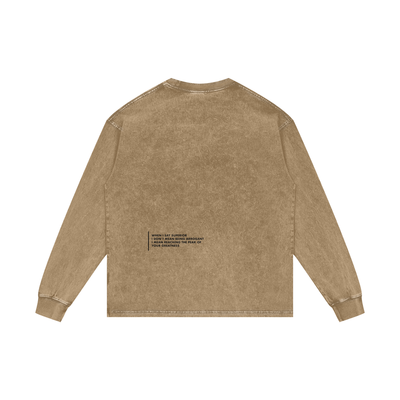 Acid Wash Oversize Long Sleeve T-Shirt