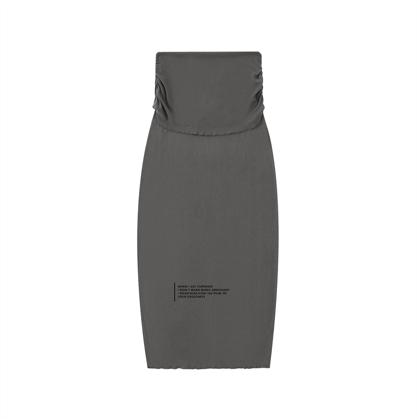 Dyed Washed Straight Hip-Hugging Slim Maxi Skirt