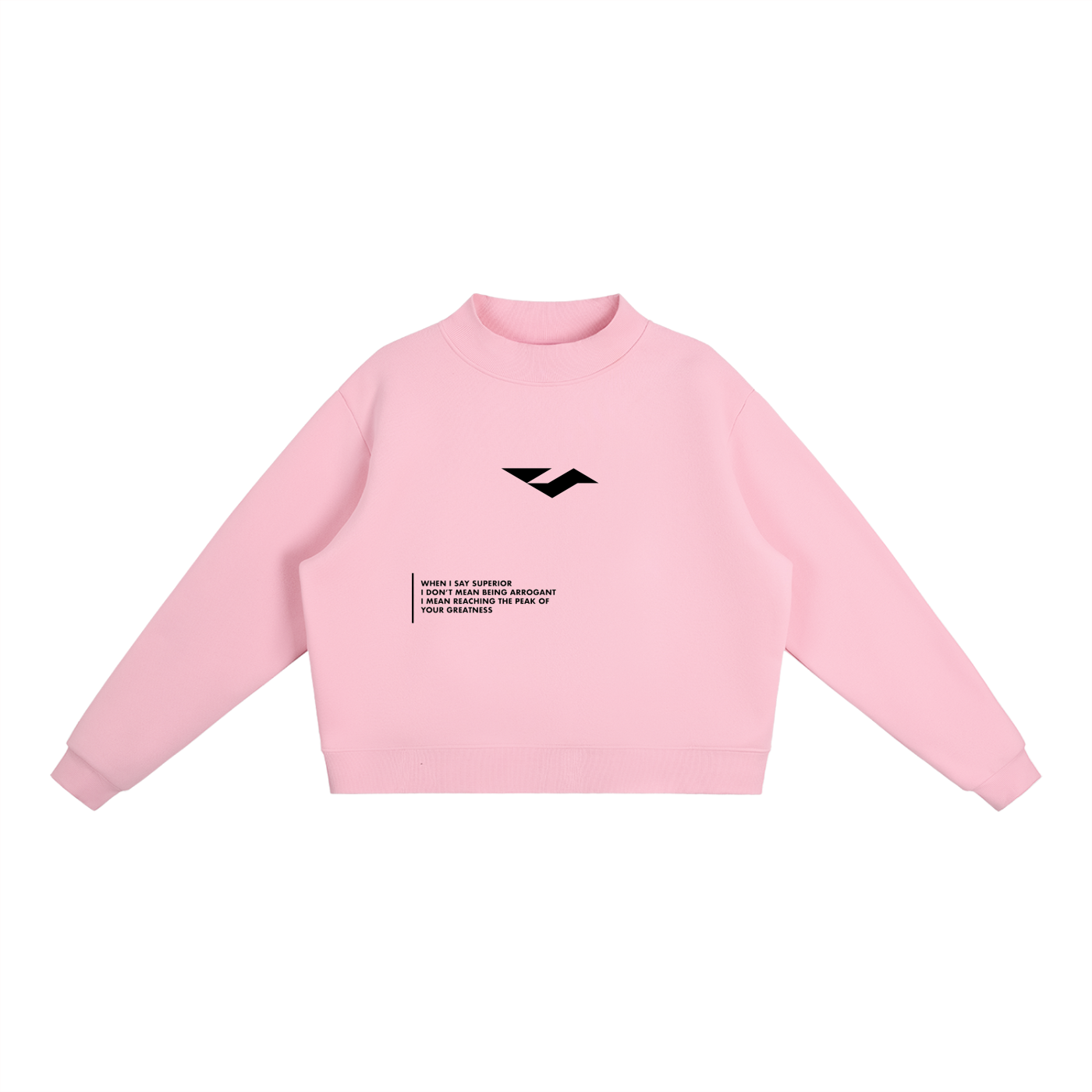 Essential Fleece Mid-Neck Crew Sweatshirt