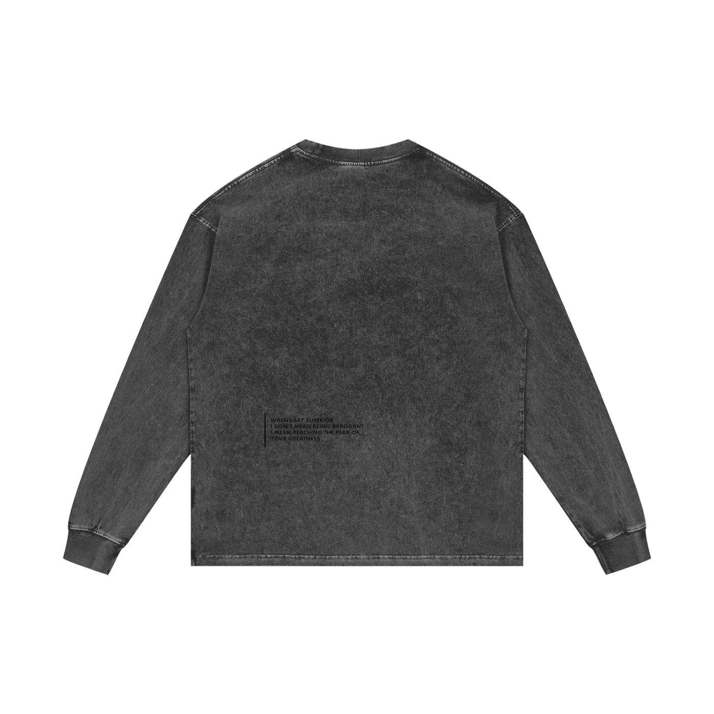 Acid Wash Oversize Long Sleeve T-Shirt