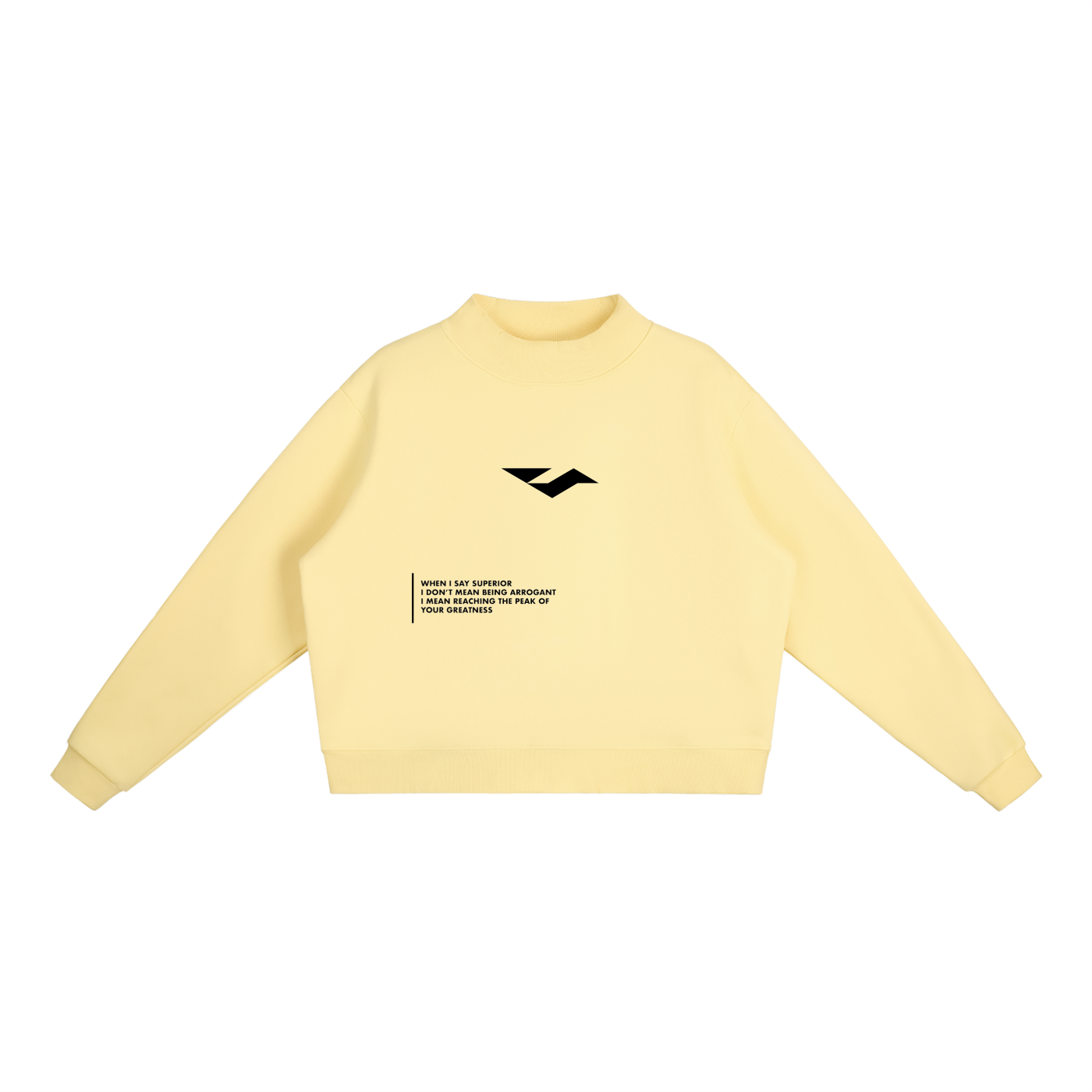 Essential Fleece Mid-Neck Crew Sweatshirt