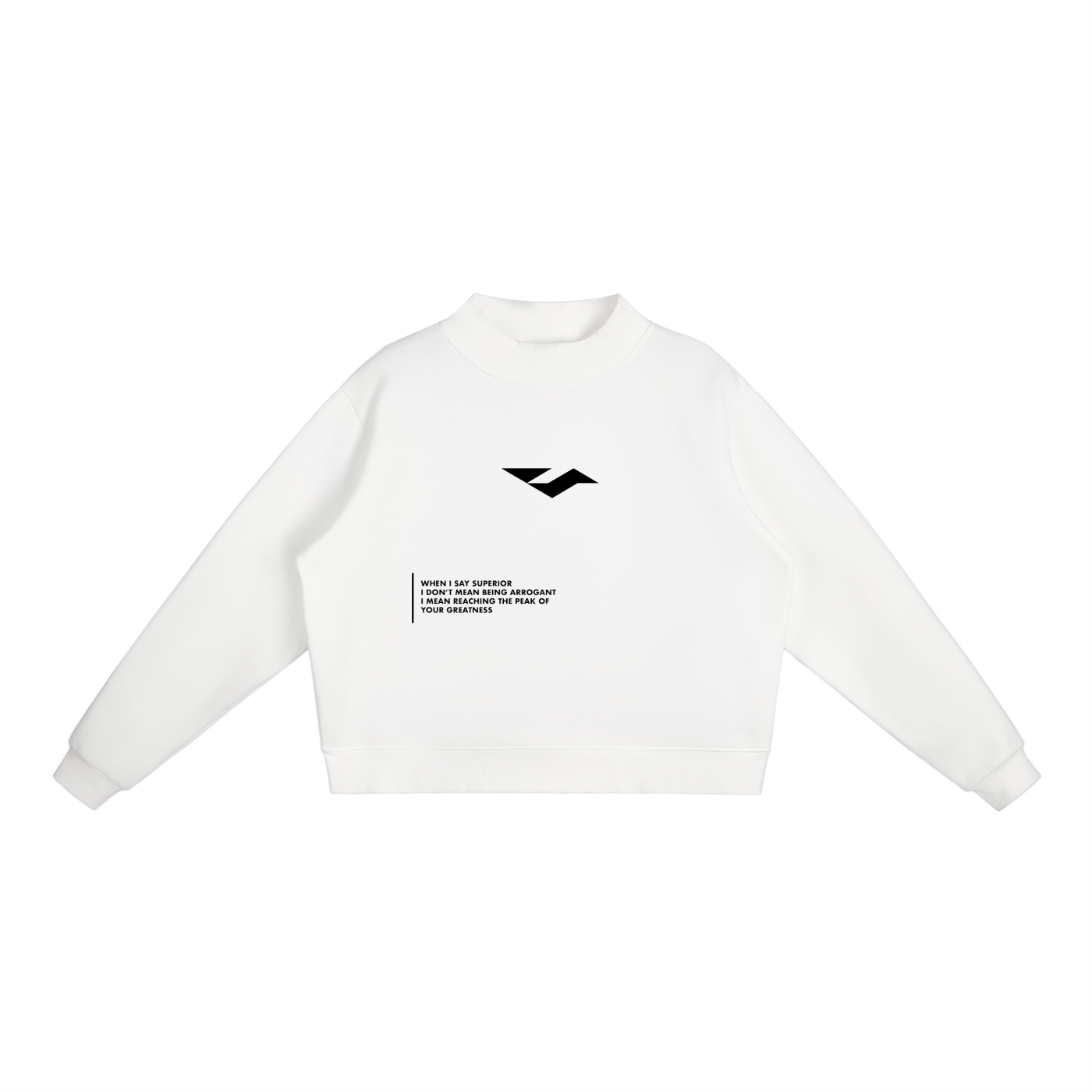 Essential Fleece Mid-Neck Crew Sweatshirt
