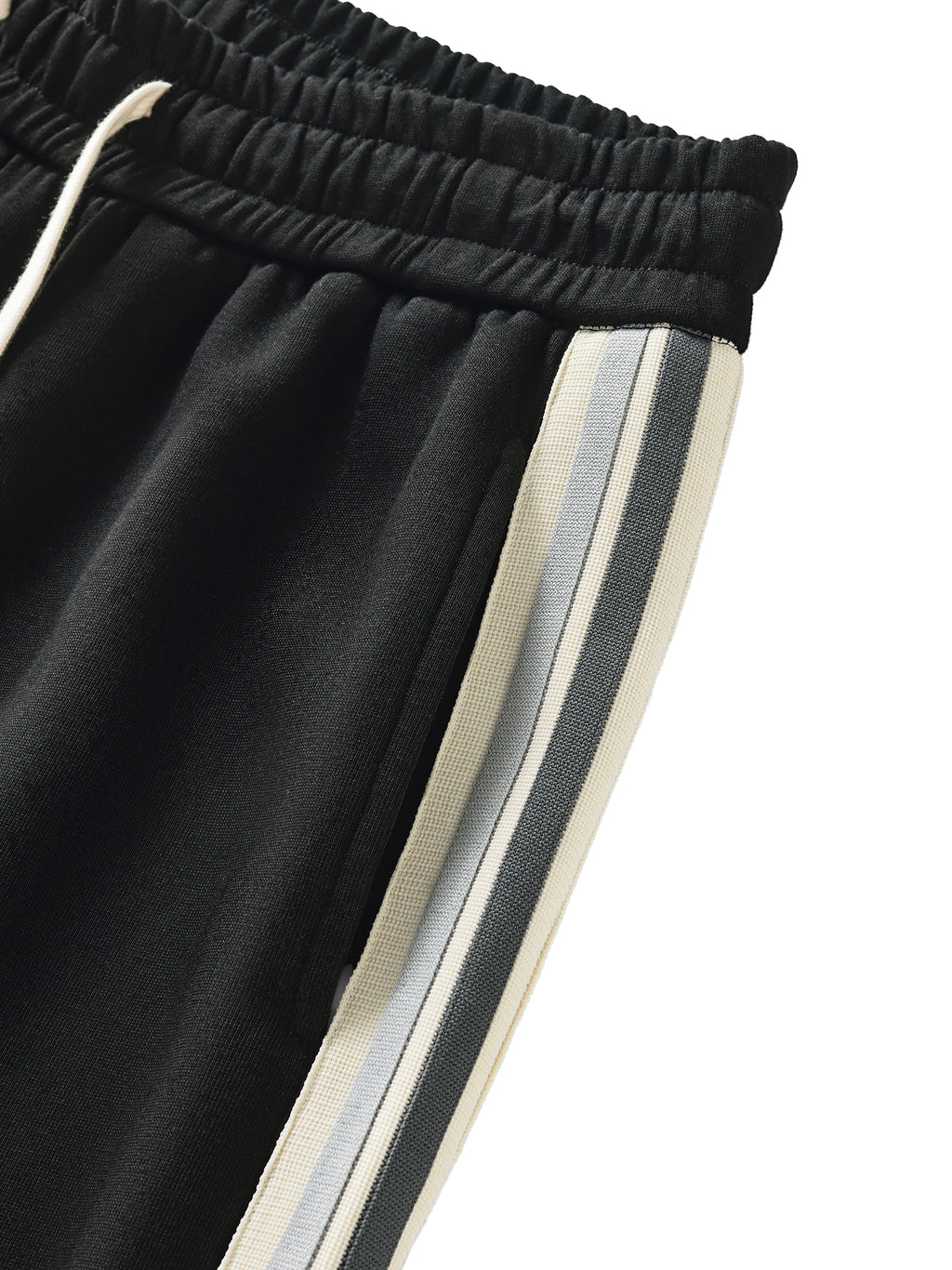Contrast Side-Stripe Straight-Leg  Pants